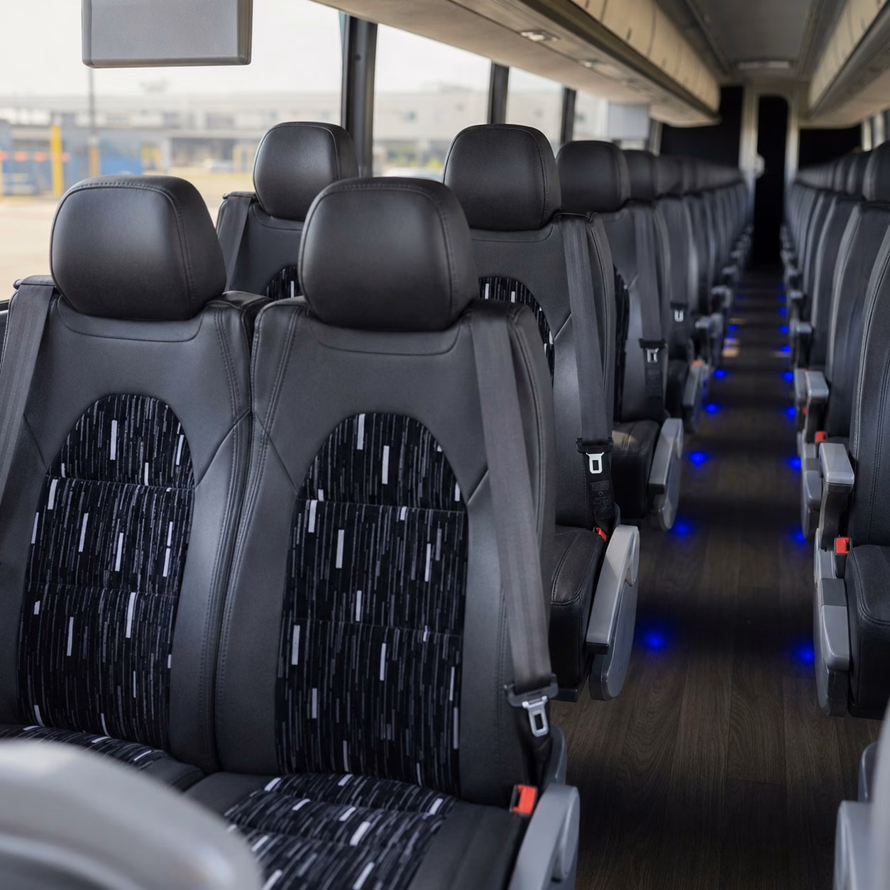 bridgeport charter bus interior