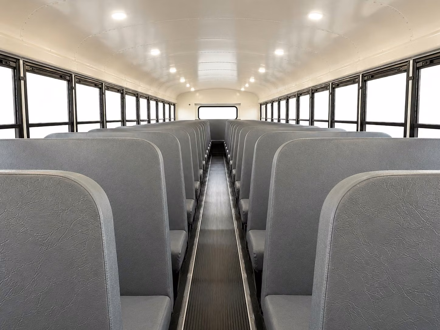 school bus inside
