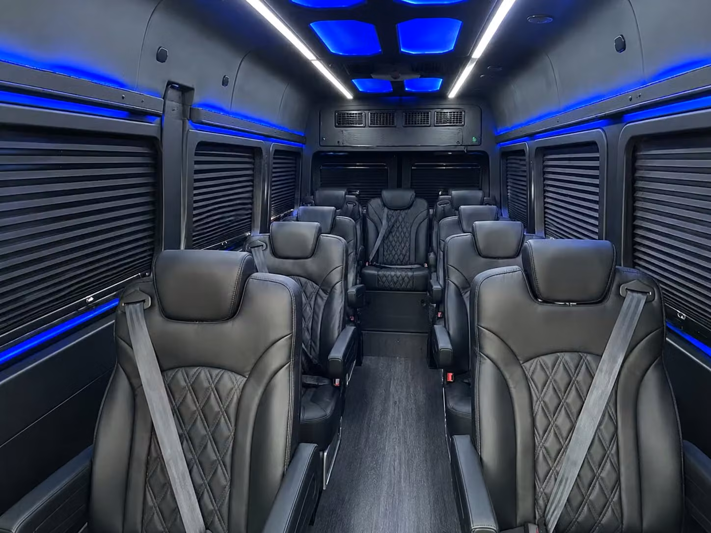 sprinter van with driver inside